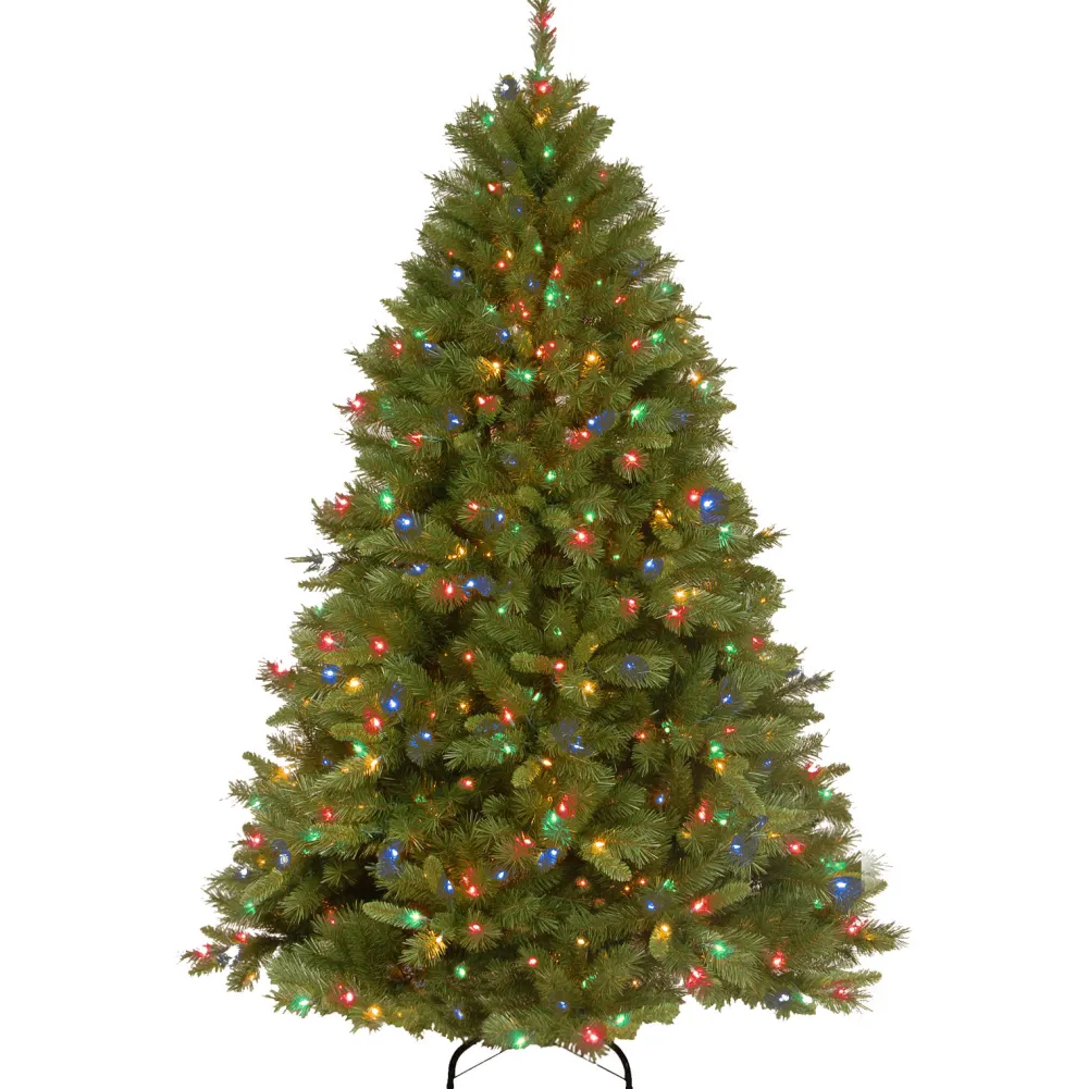 Pre-Lit Christmas Trees*The Holiday Aisle Winchester 7.5' Green Pine Artificial Christmas Tree With 500 Multi-Colored Lights