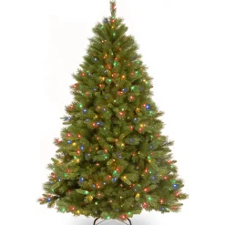 Pre-Lit Christmas Trees*The Holiday Aisle Winchester 7.5' Green Pine Artificial Christmas Tree With 500 Multi-Colored Lights