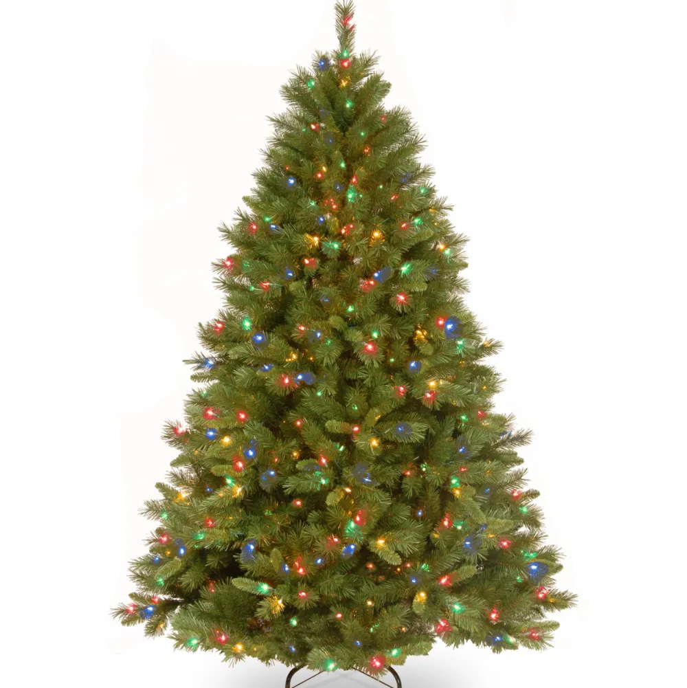 Pre-Lit Christmas Trees*The Holiday Aisle Winchester 7.5' Green Pine Artificial Christmas Tree With 500 Multi-Colored Lights